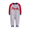 thumbnail image 2 of Newborn Baby Romper 0-12Months 2023 Spring Fall Warm Micro-fleece Infant Unicorn Printed Babe Boy Girl Clothing Jumpsuit Footed, 2 of 5