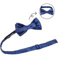 thumbnail image 4 of LAICAIW Solid Banded Adjustable Length Pre-tied Boy's Bow Tie, 4 of 7