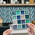 thumbnail image 1 of 10 Uds. Pegatinas de azulejos de cristal 3D pegatinas de pared autoadhesivas impermeables DIY Wmkox8yii  fhajkh357, 1 of 9