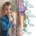 thumbnail image 3 of Blackout Kids Curtains,Pioneer Flower Childrens Insulated Curtains Set Of 2,Bedroom Essentials,Toddler Room Decor 42x63in(106x160cm), 3 of 4