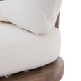 thumbnail image 5 of Christopher Knight Home Outdoor Dining Chairs, Natural Acacia Wood Frame with Cream Cushions, Set of 2, 5 of 13
