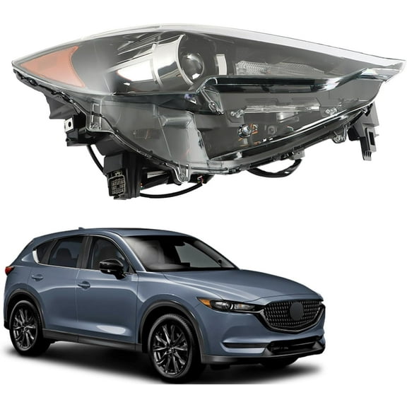 LABLT Replacement for 2017-2021 Mazda Cx-5 Cx5 2017-2021 Headlights Assembly No Afs Right Passenger Side KL2J-51-031D