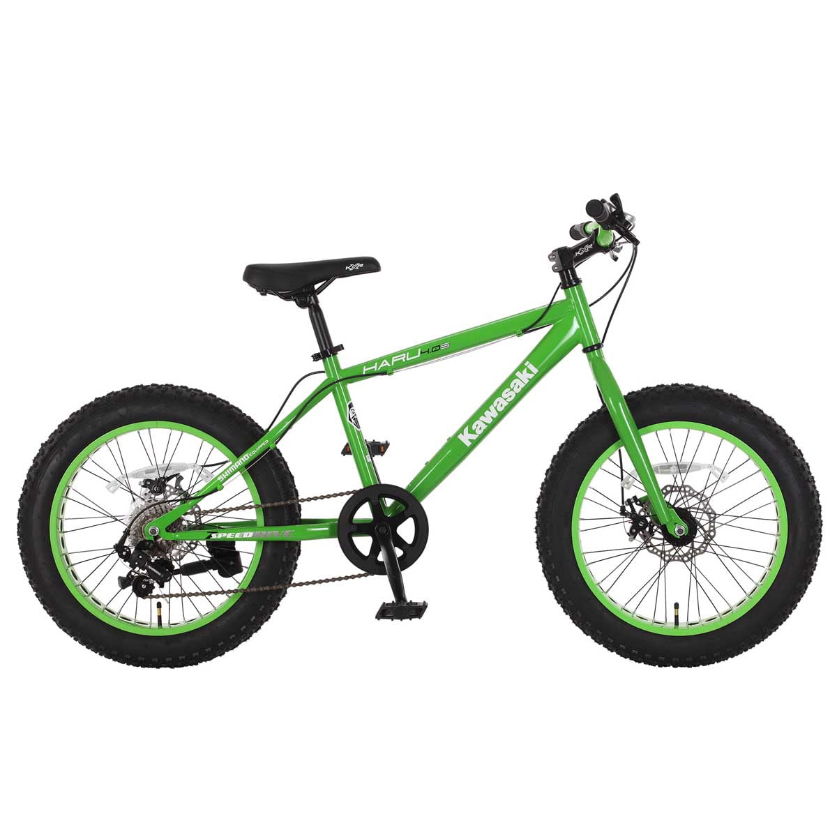 Kawasaki Haru 4.0S 20 inch 7 Speed Fat Bicycle - KA04A-14 - Walmart.com