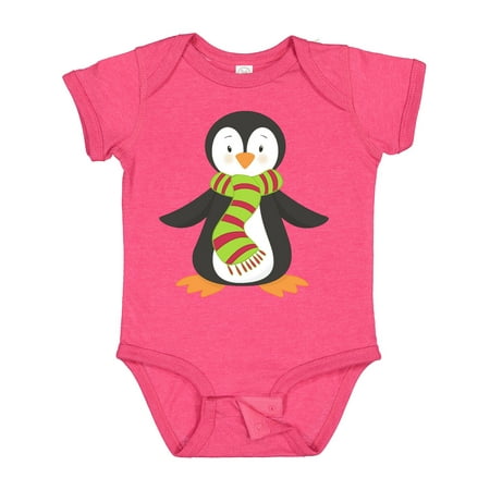 

Inktastic Cute Penguin Little Penguin Penguin with Scarf Gift Baby Boy or Baby Girl Bodysuit