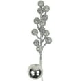thumbnail image 4 of Northlight 29" Silver Glitter Berries with Ornaments Christmas Spray, 4 of 4