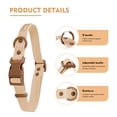 thumbnail image 5 of Wolfone Waterproof Dog Collar with Quick Release Buckle， Cute Adjustable Collar for Dogs Comfort Sturdy Durable Odor Proof Easy Care（Cookie Chocolate 37.5-55cm）, 5 of 7