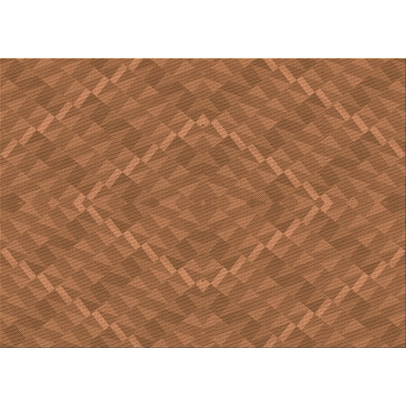 Ahgly Company Indoor Rectangle Patterned Mahogany Brown Area Rugs, 2' x 5'