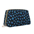 thumbnail image 2 of Easygdp Blue Octopus Leather Makeup Bag Zipper Pouch Travel Cosmetic Organizer for Women and Girls, Make up Bag with Zipper, 2 of 8