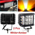 thumbnail image 2 of Led Bar Square Side Pod Amber Strobe Lamp Suv Truck Alloy, 2 of 5