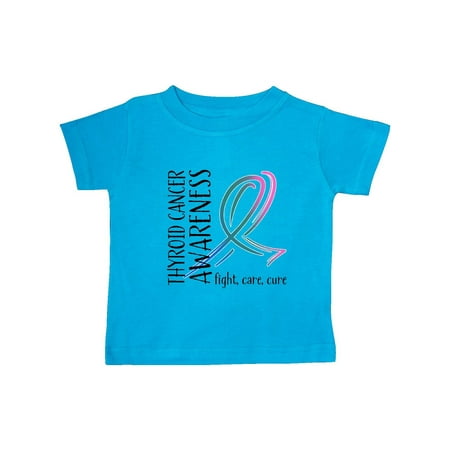 

Inktastic Thyroid Cancer Awareness- Fight care cure Gift Baby Boy or Baby Girl T-Shirt