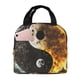 thumbnail image 1 of Fotbe Yin Yang Bolsa Térmica con Estampado y Forro de Aluminio Grueso Bolsa de Almuerzo con Bolsillo Frontal para Hombres y Mujeres, Ideal para Trabajo, Escuela, 1 of 8