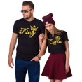 thumbnail image 6 of King and Queen Matching Shirts for Couples Love - Valentine's Day T-Shirt for him and her Personalized Matching Couples, 6 of 10