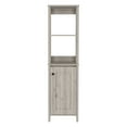 thumbnail image 4 of DUOSONG 4-Shelf Linen Cabinets, Light Grey Light Gray, 1 Count, 4 of 7