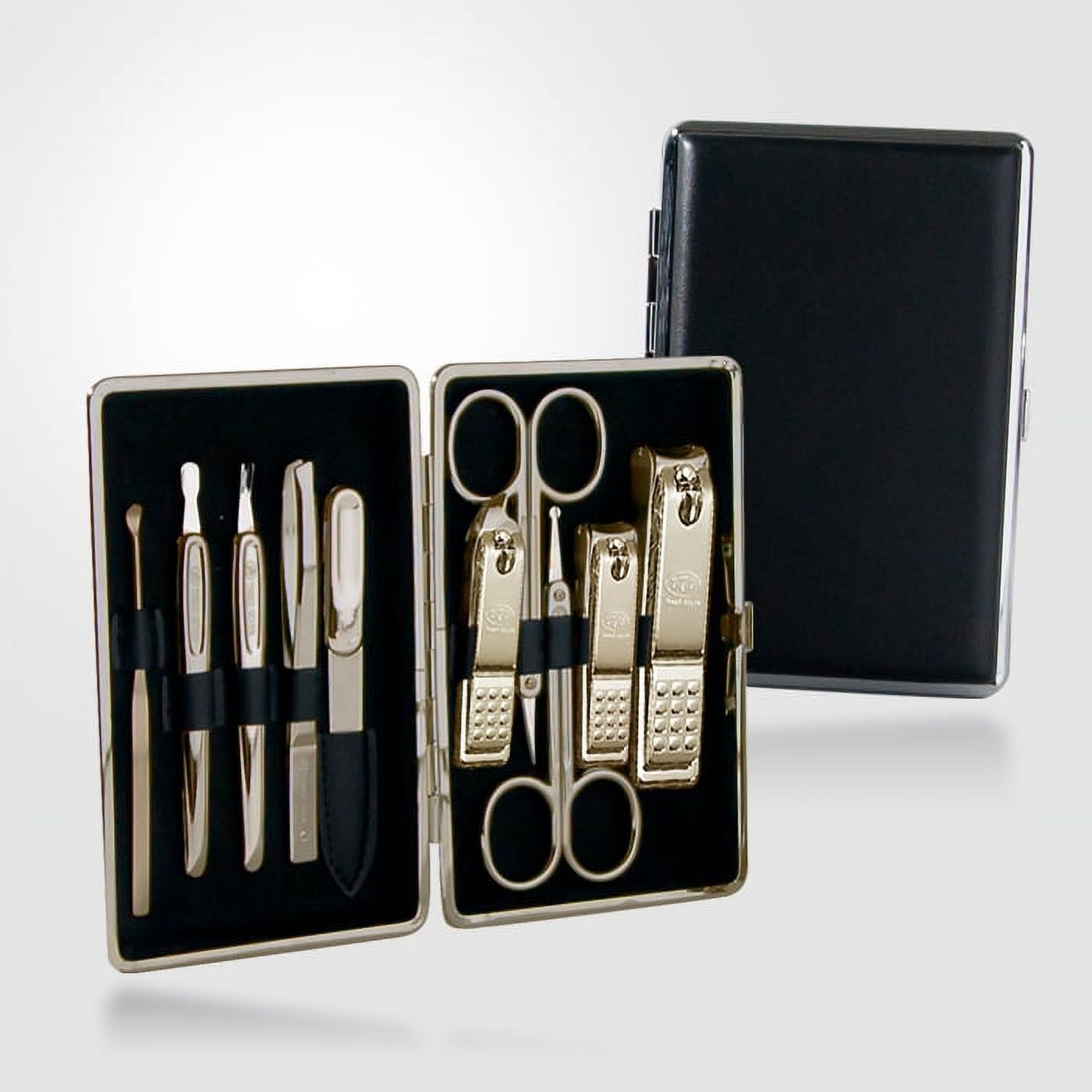 World No 1 Three Seven (777) Travel Manicure Grooming Kit Nail Clipper Set (10 PCs TS-370BLG) MADE IN KOREA SINCE 1975