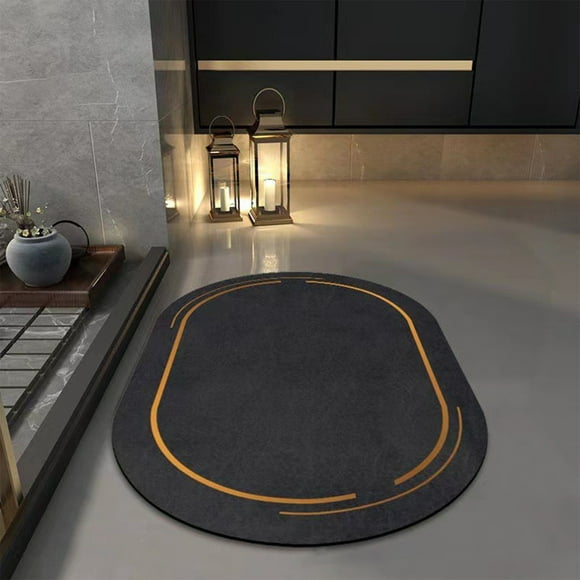 Alfombrilla de baño antideslizante y absorbente – Alfombra fina de barro de diatomeas para bañera, lavabo y ducha – Alfombrilla de secado rápido y resistente a las manchas para uso en cocina o baño.