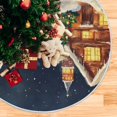 thumbnail image 6 of Ryvnso Christmas Tree Skirt Christmas Houses Winter Xmas Tree Skirts Ornament Home Decorations 47.2", 6 of 6