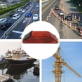 thumbnail image 4 of HUGFEGWE Solar Strobe Warning Light Sensitive LED Warning Lamp Super Bright IP54 Waterproof Light Control Flashing Beacon Barricade Construction Safety Road Signs Flash Traffic Lights (Red), 4 of 9