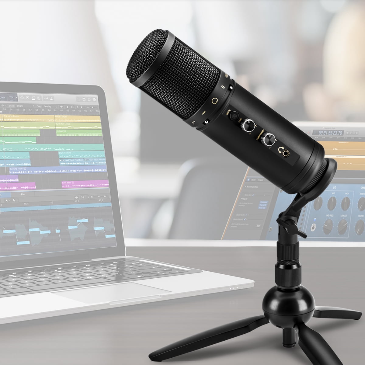 H&A USB Microphone For Podcasting and Studio Recording