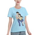 thumbnail image 2 of T-Shirt Basique à Manches Courtes pour Femmes Conan et Xiaolan, 2 of 6