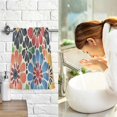 thumbnail image 7 of Yayeee 100% Cotton Hand Towels for Bathroom 16" x 28" Soft Absorbent Kitchen Towel, Dark Floral, 7 of 7