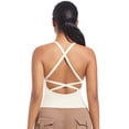 thumbnail image 5 of SKQIT Strappy Yoga Sports Bras for Women Padded Criss-Cross Back Tank Tops, 5 of 7