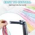 thumbnail image 4 of Uxcell Bike Streamers Scooter Handlebar Tassels Grips Ribbon Light Purple, 4 of 5