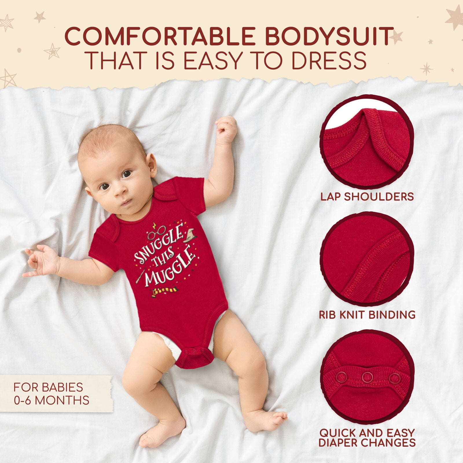Harry Potter Newborn Baby Boys Bodysuit and Monthly Milestone Blanket 4 Piece Layette Set Newborn