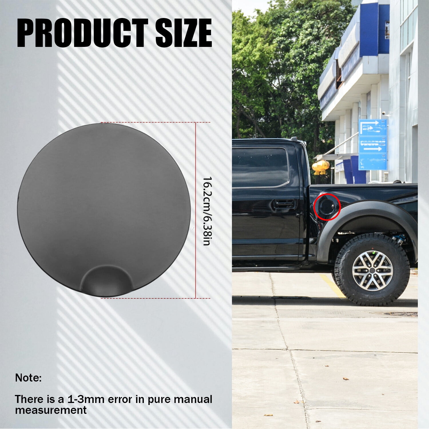 Gas Cap Fuel Door Tank Filler Acess for 2015 2016 2017 2018 Ford F-150