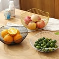 thumbnail image 3 of ZheElen Metal Fruit Baskets Exquisite Appearance Sturdy And Durable Multifunctional Large Capacity Open Wire black Oblique large 1Set, 3 of 6
