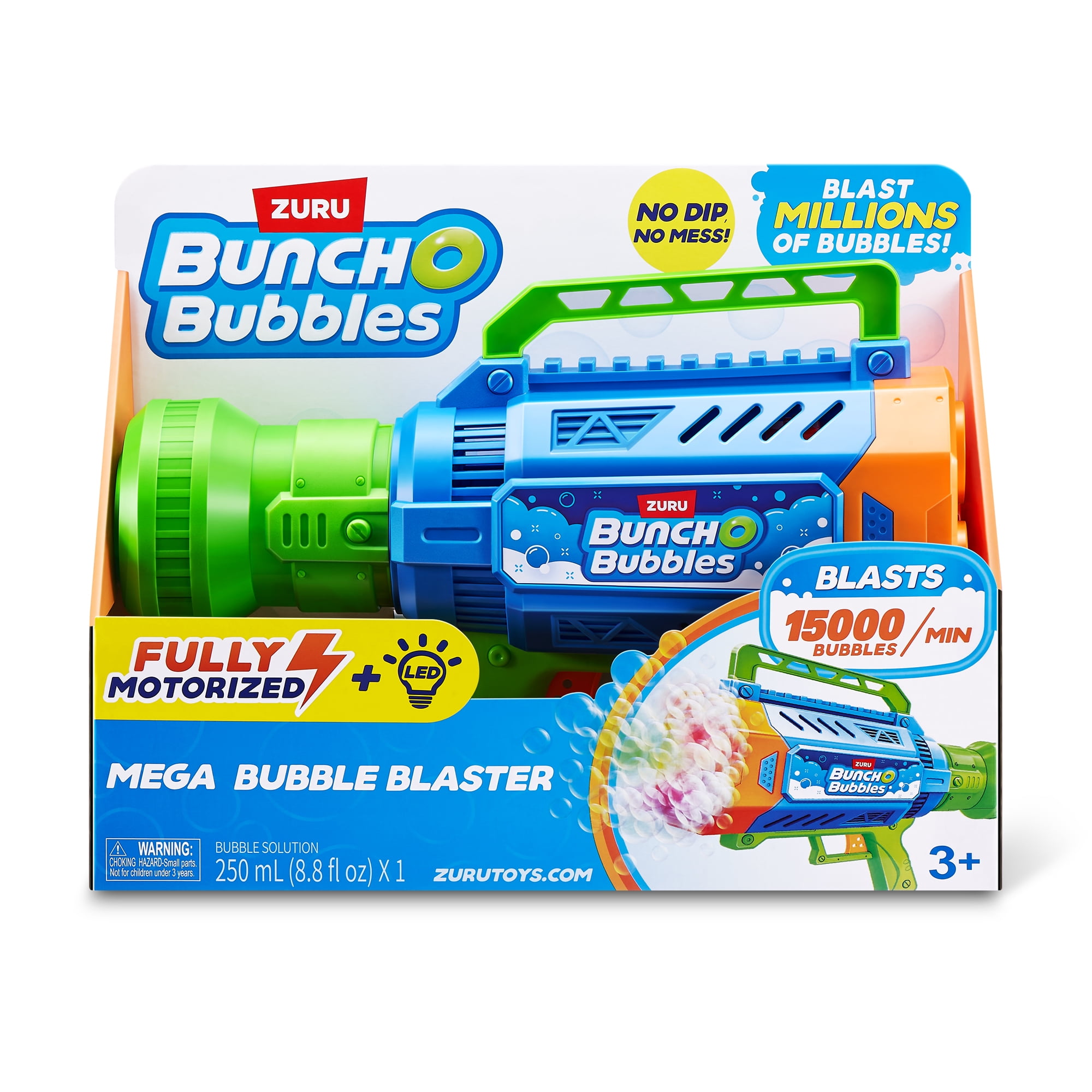 Bunch O Bubbles Motorized Mega Bubble Blaster by ZURU, Bubble Machine with Built-in Solution