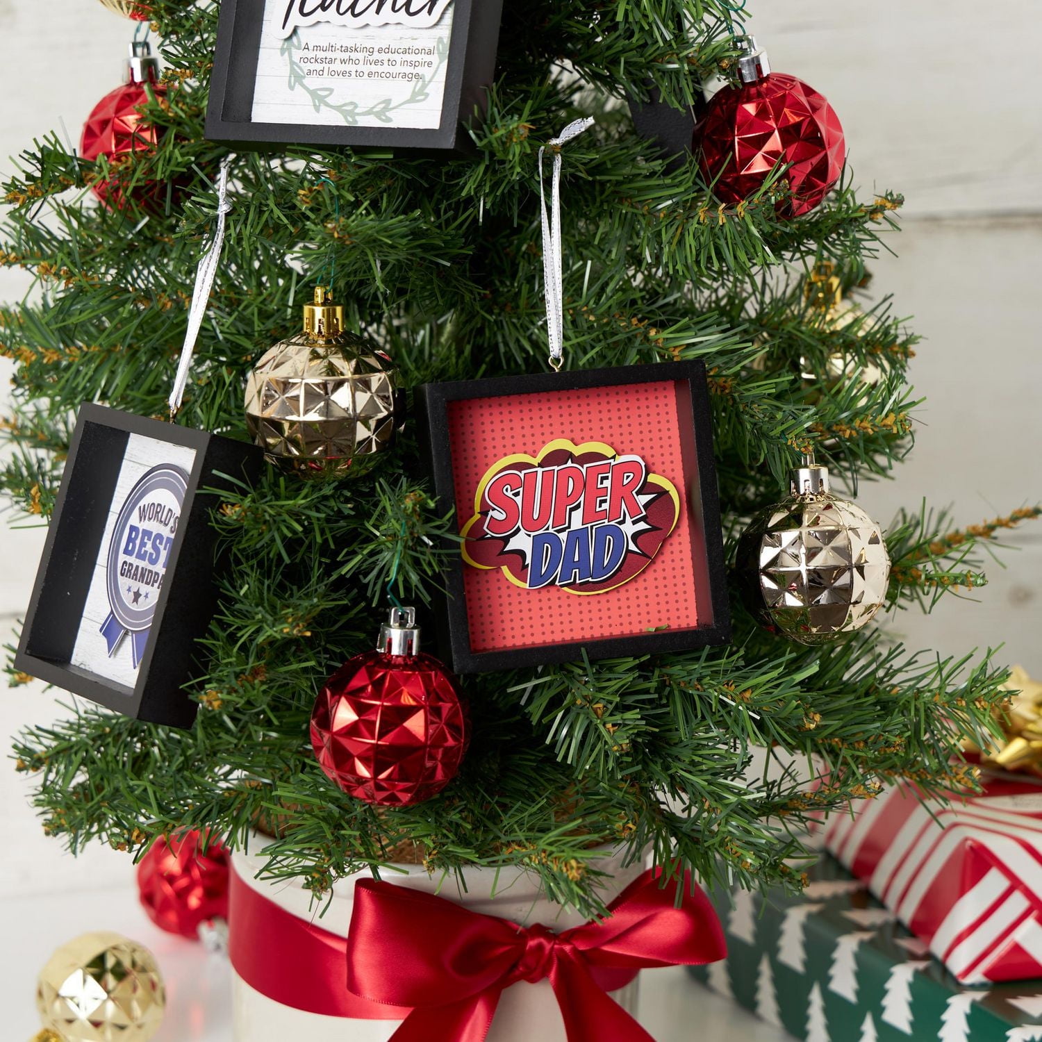 Holiday Time Super Dad Ornament