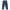 Blue, variant on HAiming Children Girls Jeans Casual Solid Color Ruffled Elastic Waist Pants Kid 2024 Trendy Denim Trousers with Pocket