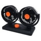 thumbnail image 1 of Ventilador De Enfriamiento Con Alimentación De Cigarro De Doble Cabeza Con Rotación De 360 ​​​​para Camión SUV RV, Ventilador De AutomÓVIL USB PERSONALIZADO DE 2, 1 of 7