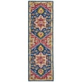 thumbnail image 3 of SAFAVIEH Aspen Gamal Floral Bordered Wool Area Rug, Navy/Fuchsia, 8' x 10', 3 of 6
