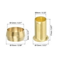 thumbnail image 2 of Uxcell 1/2" Tube ID Compression Assortment Kit, Brass Compression Sleeve Ferrule & Insert for Water Oil Pipe, 15 Set, 2 of 5