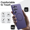 thumbnail image 5 of JETech Magnetic Slim Case for Samsung Galaxy S26 Ultra, Ultra-Thin Lightweight Matte Cover (Heron Purple), 5 of 7