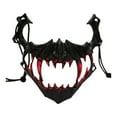 thumbnail image 4 of BELOVING Halloween Pratique Moitié pour Performance sur Scène Fête Jeu de Rôle Noir, 4 of 9