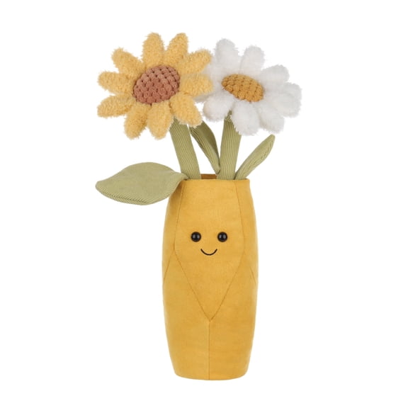 Apricot Lamb Daisy Vase Stuffed Animals for Kids 13.8 Inches