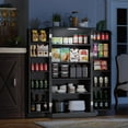 thumbnail image 4 of POLIHOME 50" Kitchen Pantry Storage Cabinets -LED Food Cabinets Cupboards with 2 Doors with Racks and Shelves Adjustable, 4 of 6