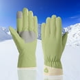 thumbnail image 4 of Womens Snow Gloves Thermal Lined Non-Slip Edition with Touchscreen and Waterproof for Riding Gloves for Women, 4 of 4