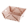 thumbnail image 4 of Cesta plegable 23x20cm con soporte Cajas plegables multiusos Escurridor plegable rosa, 4 of 9