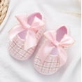 thumbnail image 3 of HUANBAI Baby Girls Toddler Soft Shoes Toddler Walkers Shoes Bow Princess Shoes Bowknot Flat Walkers Shoes 12, 3 of 7