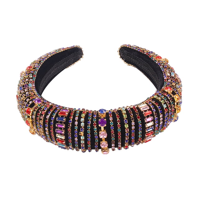 EeaseCA Accessoires de Cheveux de Mariage Rétro Larges Couronnes de Mariée Chics avec Strass