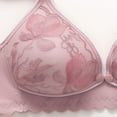 thumbnail image 4 of Einccm Women's Nursing Bra Thin Gathered Sagging-Proof Breastfeeding Underwear with Front Open Button Super Soft Stretch Fabric Comfort Support All Day Everyday Wear Charming Style, 4 of 8