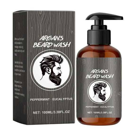 Beauty and Personal Care Beard Cleaning Shampoo Softens Beard Deeps Clean Men's Shave Gentle Shave Beard Cleaning Shampoo Softens Beard Deeps Clean Men's Shave Gentle Shave 100ml