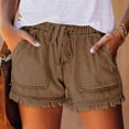 thumbnail image 2 of Cathalem Women's Denim Shorts Stretchy Women Stretchy Jeans Shorts Casual Denim Shorts(Green,XXL), 2 of 5