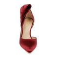 thumbnail image 4 of XYD Women Graceful Pointed Closed Toe Bow Side Pumps Stiletto High Heels Slip-on D'Orsay Elegant Bridal Ladies Shoes Size 13 Red, 4 of 5