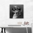 thumbnail image 2 of ARTCANVAS It’s Better to Be Lion Than Sheep Motivational Canvas Art Print - Size: 18" x 18" (0.75" Deep), 2 of 9