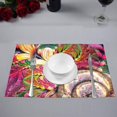 thumbnail image 2 of MKHERT Abstract 3D Rendering Combo Artwork with Fractal Buttons Placemats Table Mats for Dining Room Kitchen Table Decoration 12x18 inch,Set of 4, 2 of 4