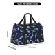 thumbnail image 3 of Easygdp Astronaut Dinosaur Bolsa de Gimnasio, Bolsa de Viaje Duffel, Bolsa de Fin de Semana con Compartimentos, Bolsa de Mano para Noche, 3 of 7